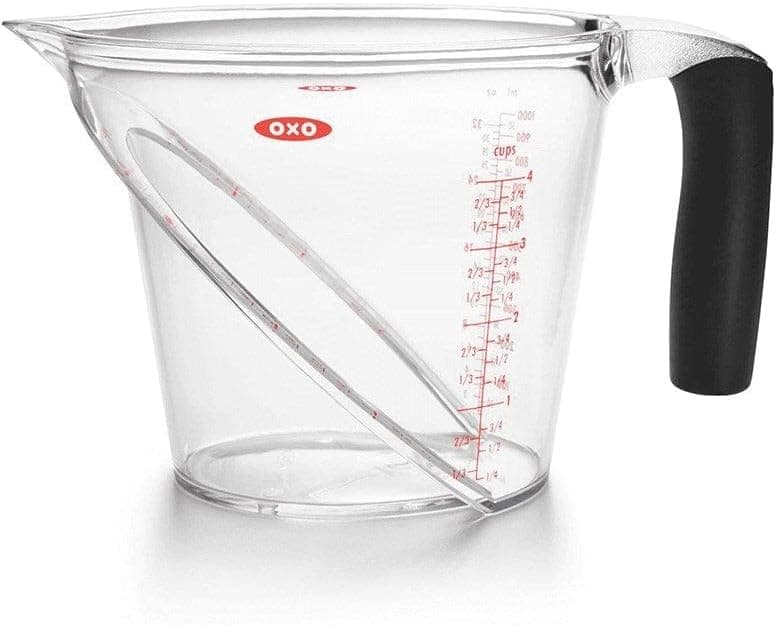 OXO GG 1050588BK Angled Measuring Cup, 4-Cup, Black