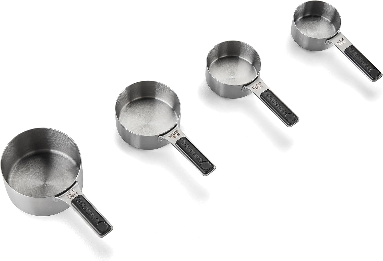 Cuisinart 4-Piece Magnetic Measuring Spoons Set, Stainless Steel (CTG-4MMCC)